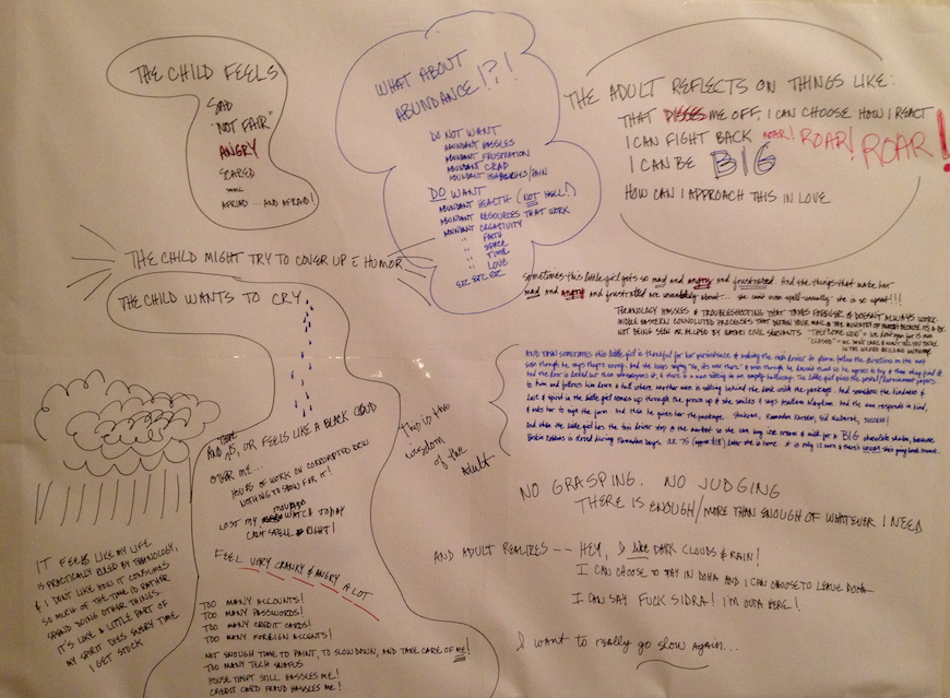 Real Me Words, 2012. Want to read the words? You can zoom in by clicking on the image and using your device's feature to expand the image. Full disclosure - I use the f word... once.