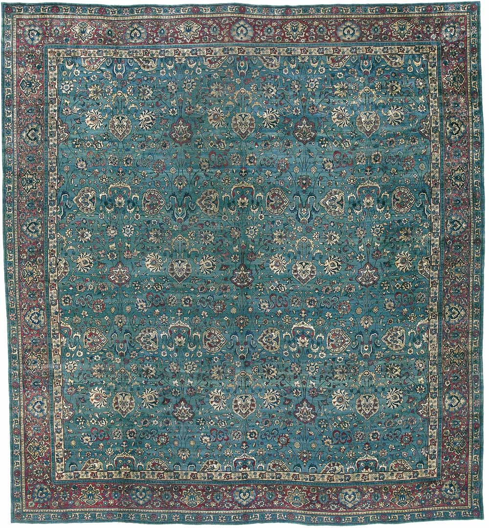 Indo-Isfahan Carpet 17' 5" x 15' 11" 