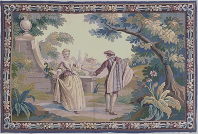 Aubusson Tapestry 3' 10" x 5' 10" 