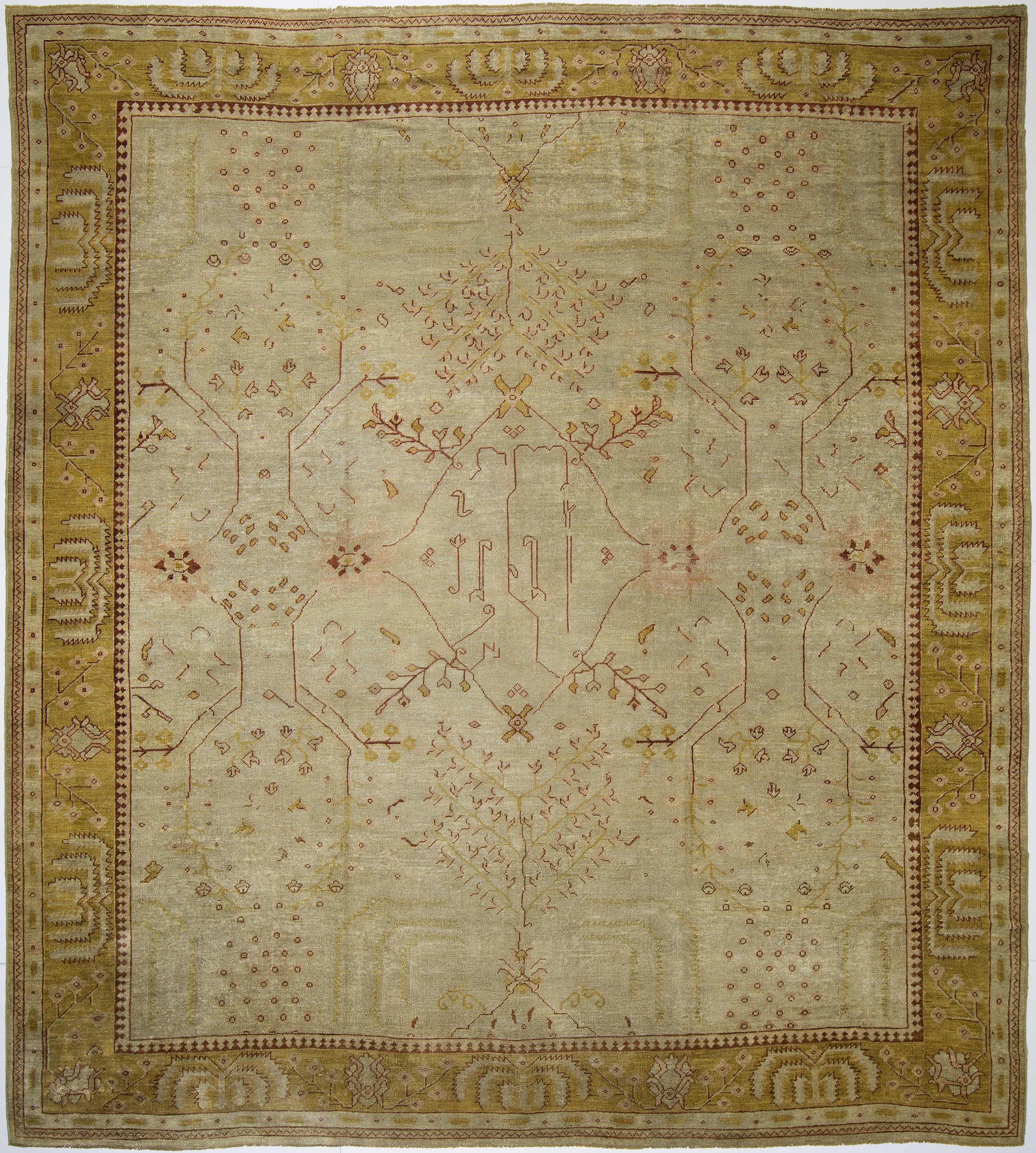 Oushak Carpet 14' 3" x 12' 9" 