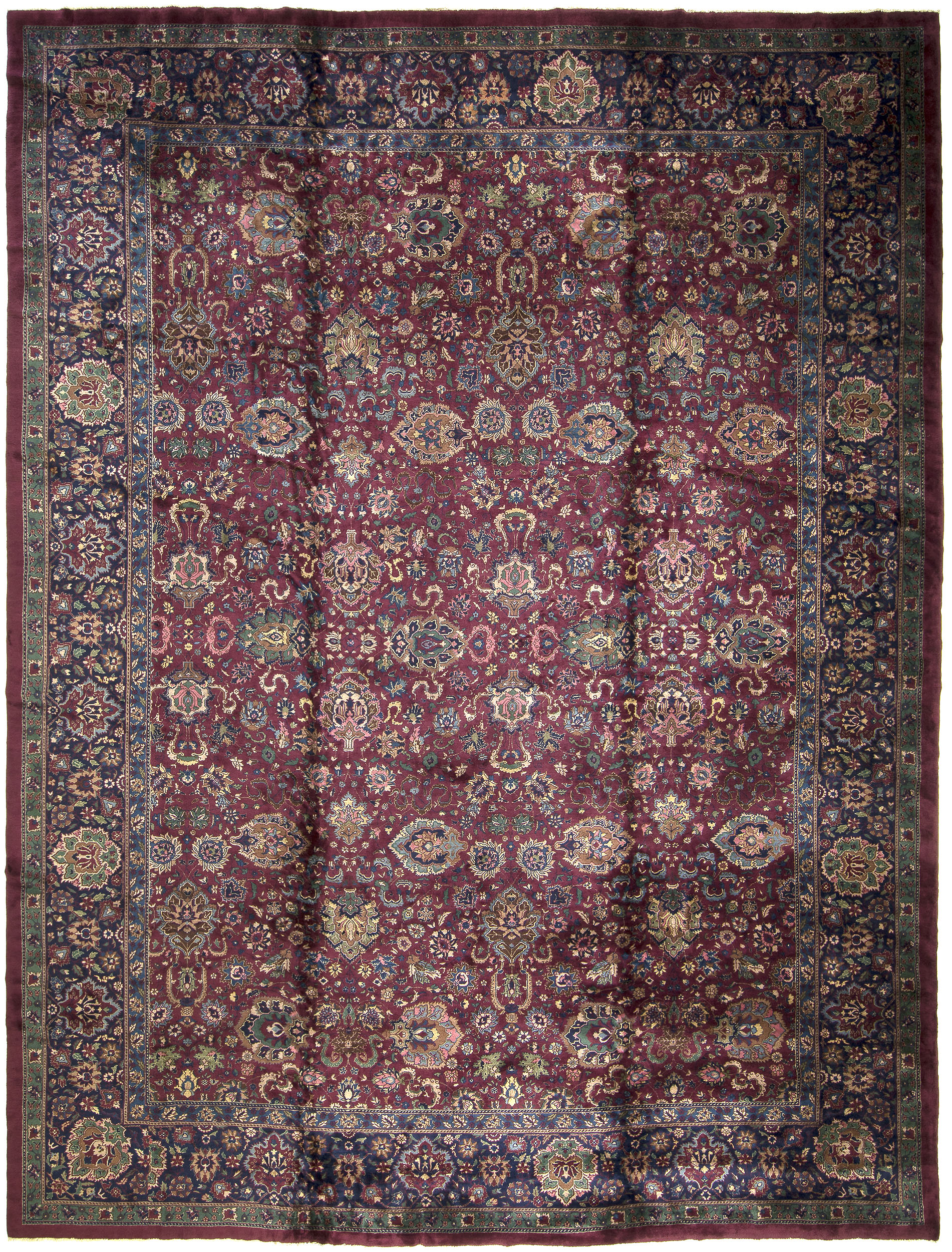 Indo-Isfahan Carpet 18' 7" x 14' 1" 