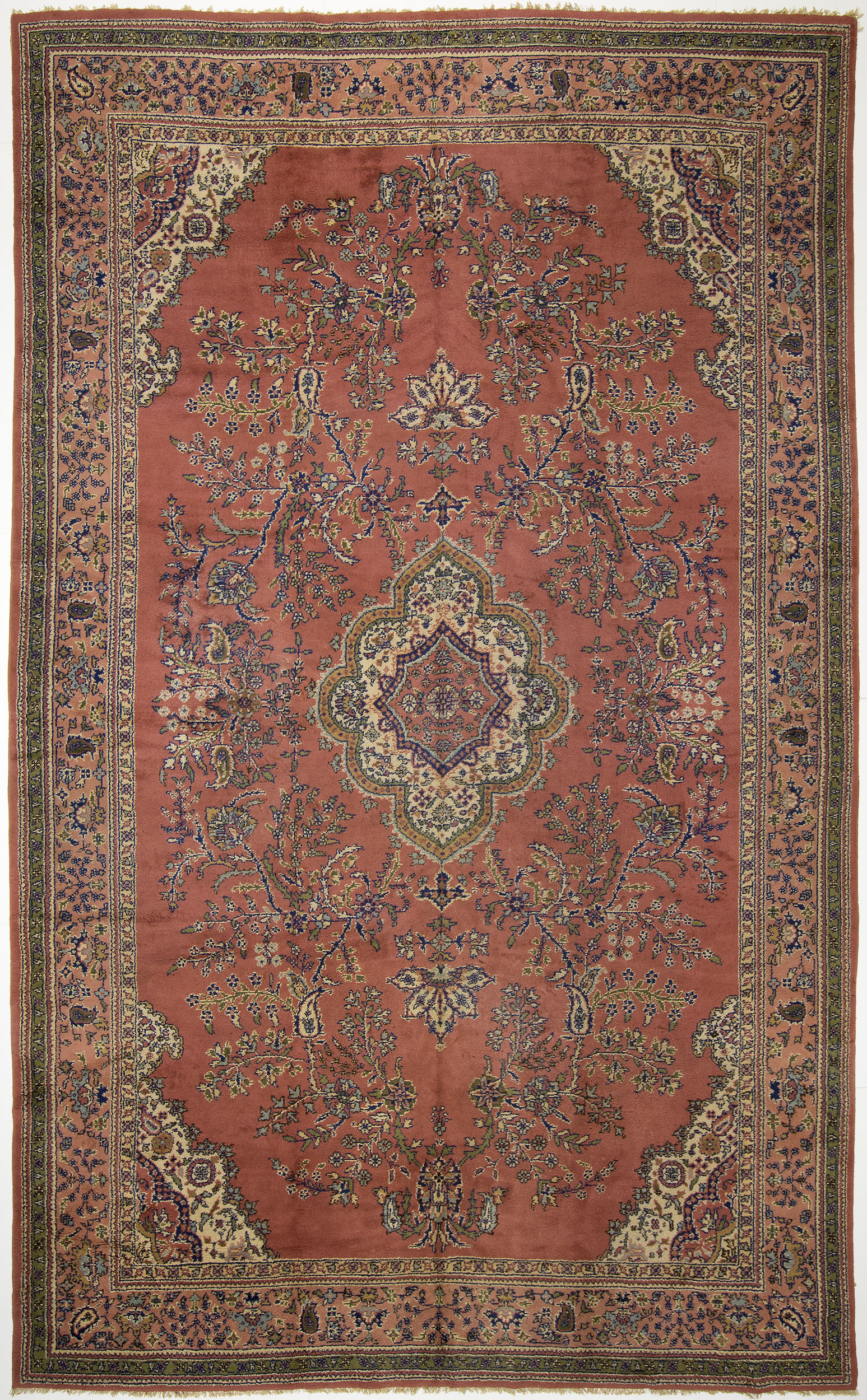 Oushak-Style Carpet 17' 7" x 10' 9" 