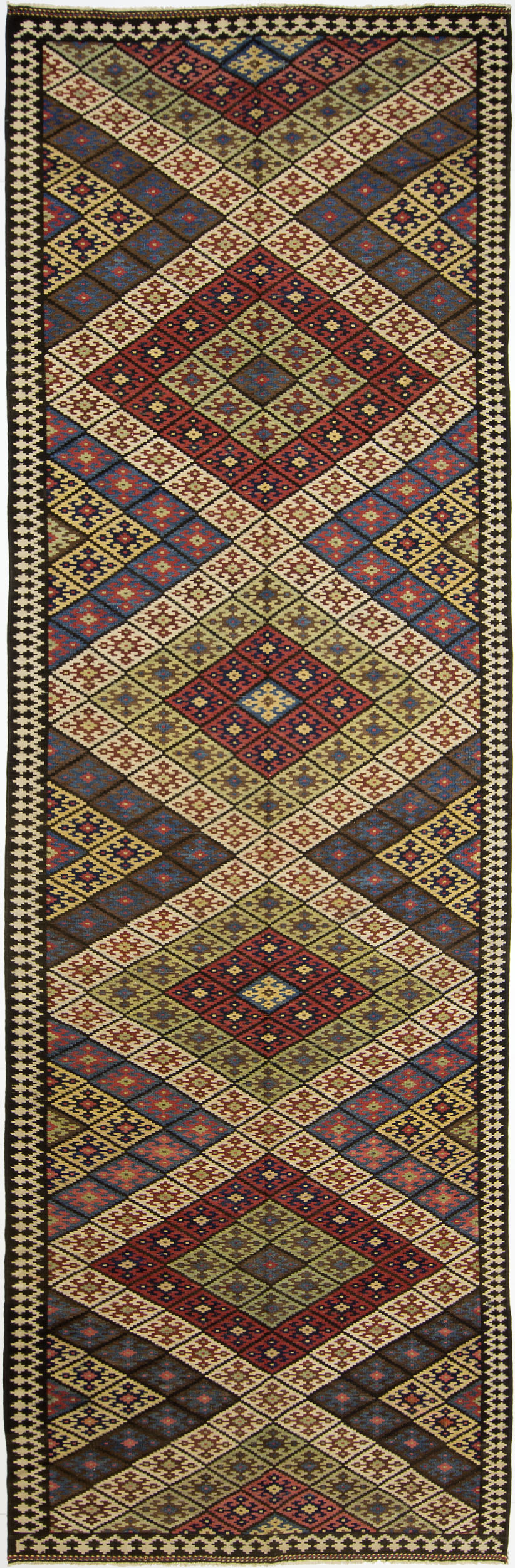 Q'ashqa'i Kilim Gallery Carpet 17' 5" x 5' 6" 