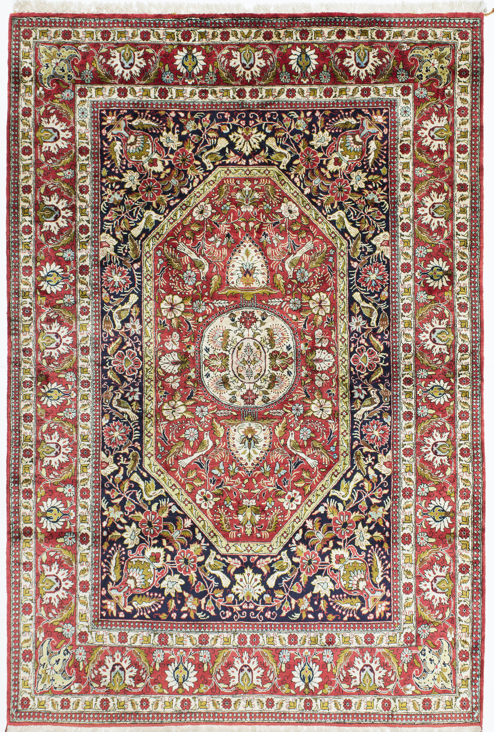 Qum Silk Rug 6' 8" x 4' 5" 