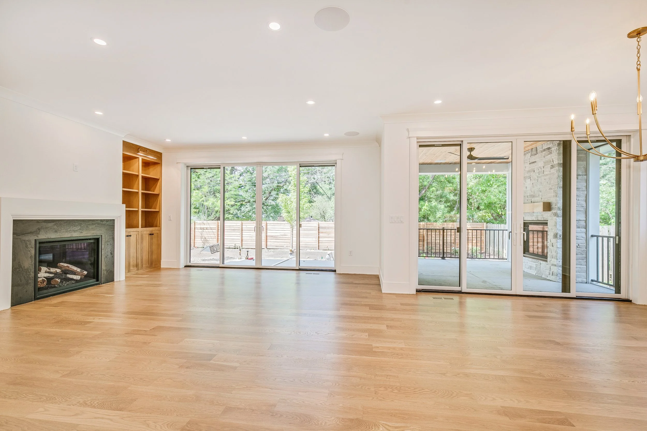 Modern Shingle Style luxury home interior