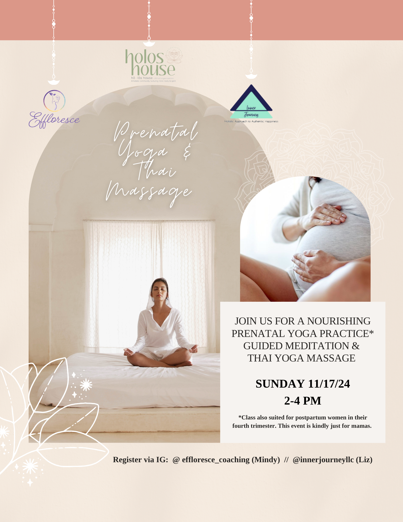 Pop-up Prenatal Yoga with Guided Meditation and Thai Yoga Massage