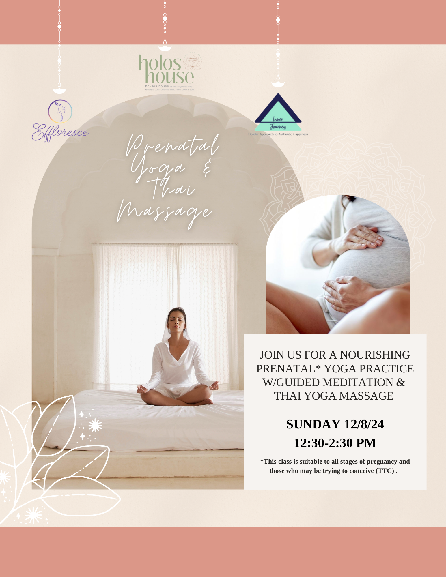 Pop-up Prenatal Yoga with Guided Meditation and Thai Yoga Massage