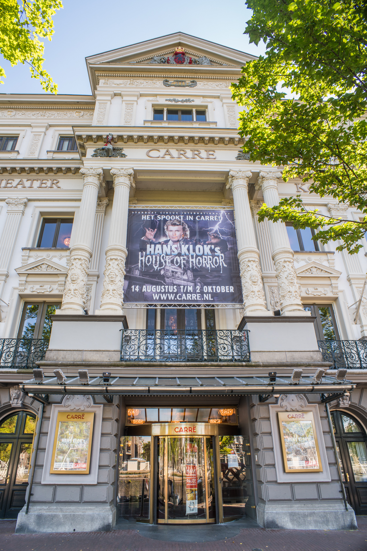 The Royal Theatre Carré near the Amstel.