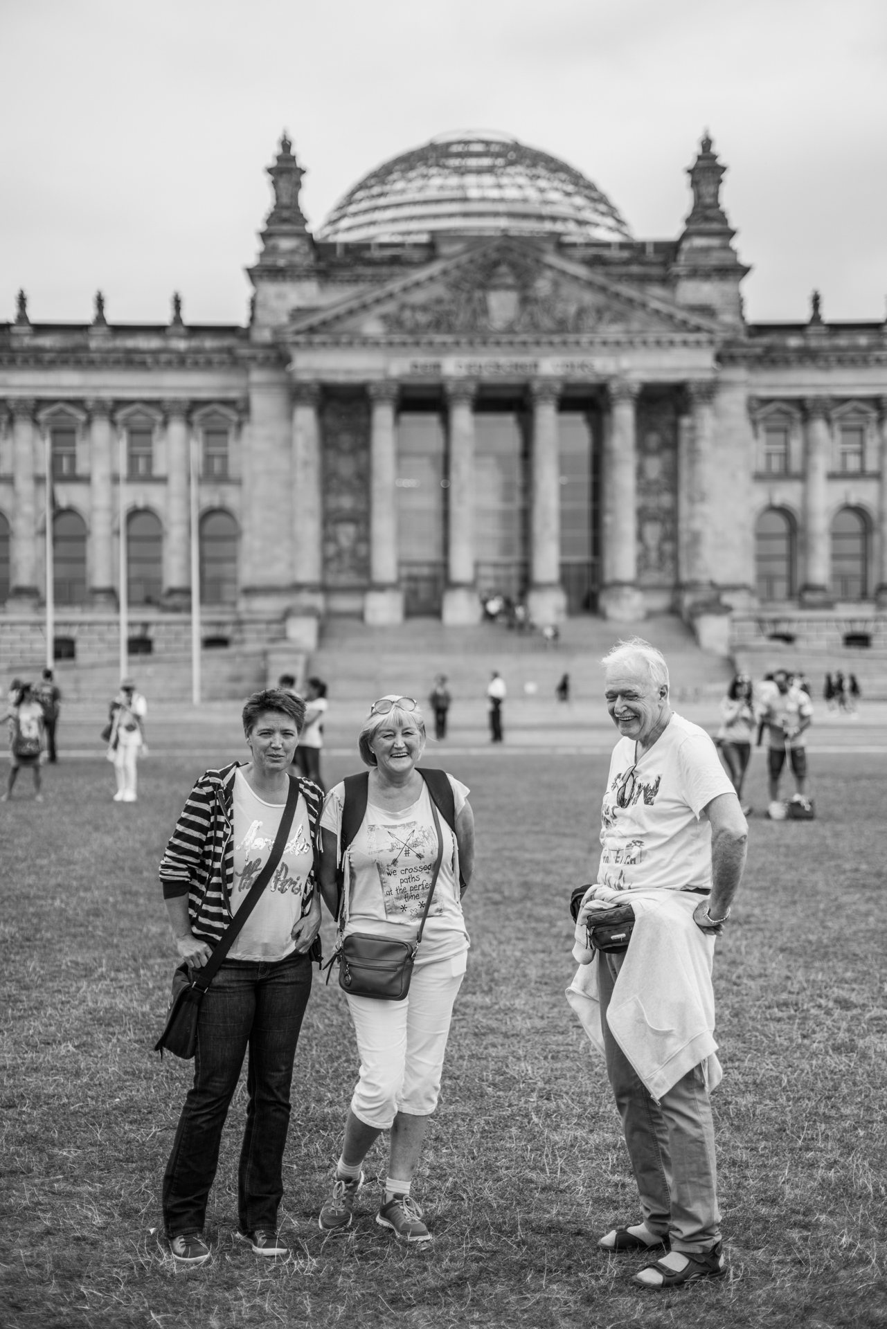 My sister and parents at the Reichstag