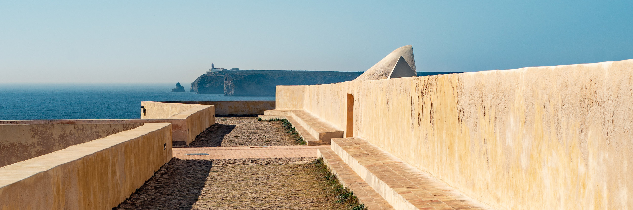 You can see the Lighthouse of Cabo de São Vicente in the distance.