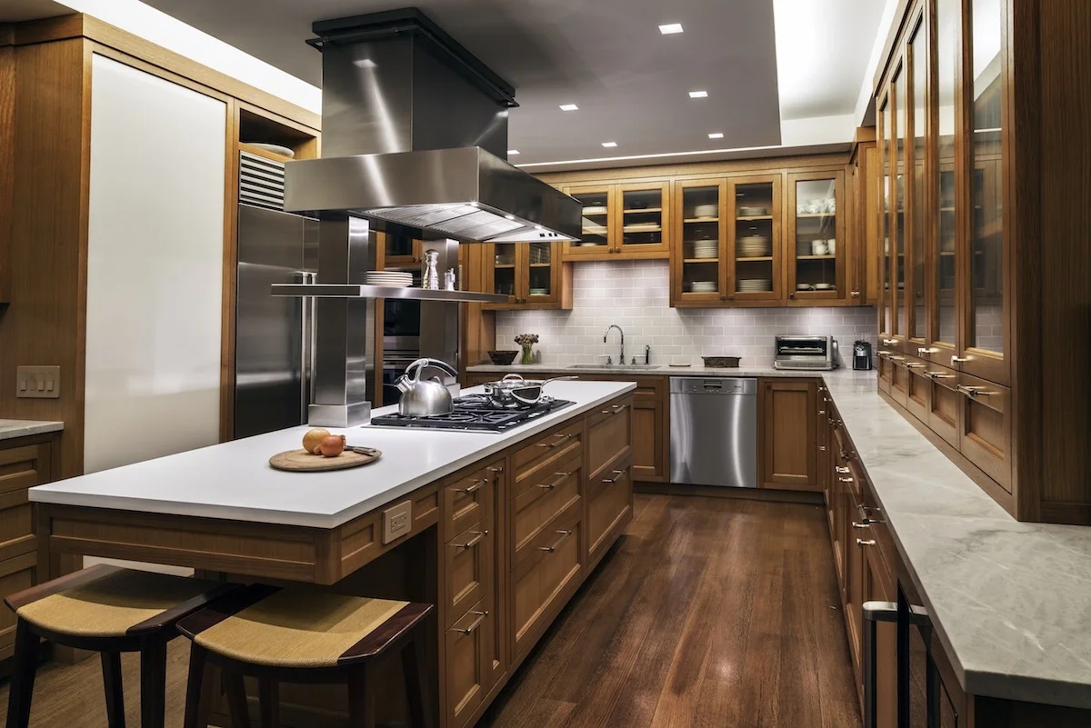   Riverside Drive Apartment   Oak basket weave SilverLining Interiors 