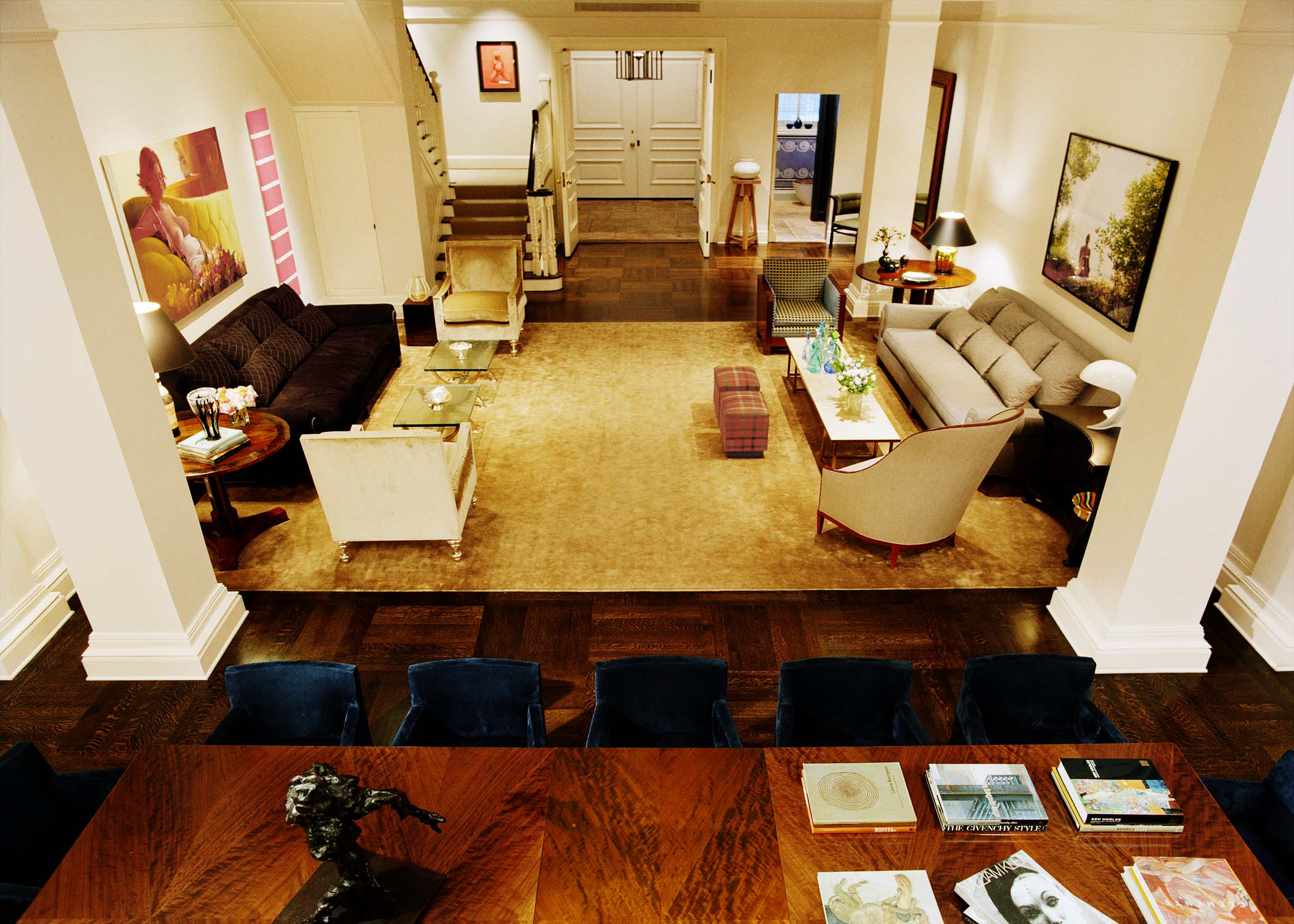   UES Carriage House   Rift and quartered white oak parquet in a custom pattern SMI Construction Management, Inc. 