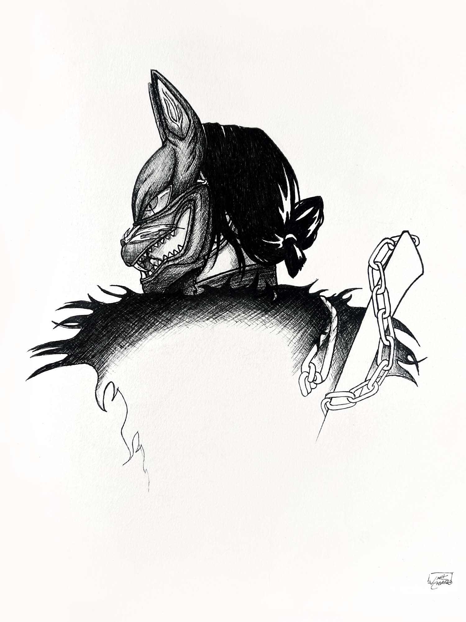 smoke kitsune / ghost of yotei