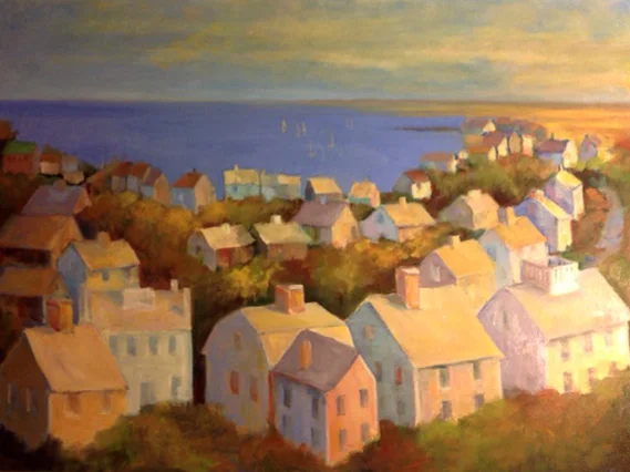 Nantucket Harbor From Widow's Walk 18" x 24"