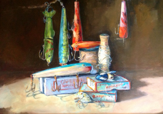 The Lure of Lures 14" x 18"