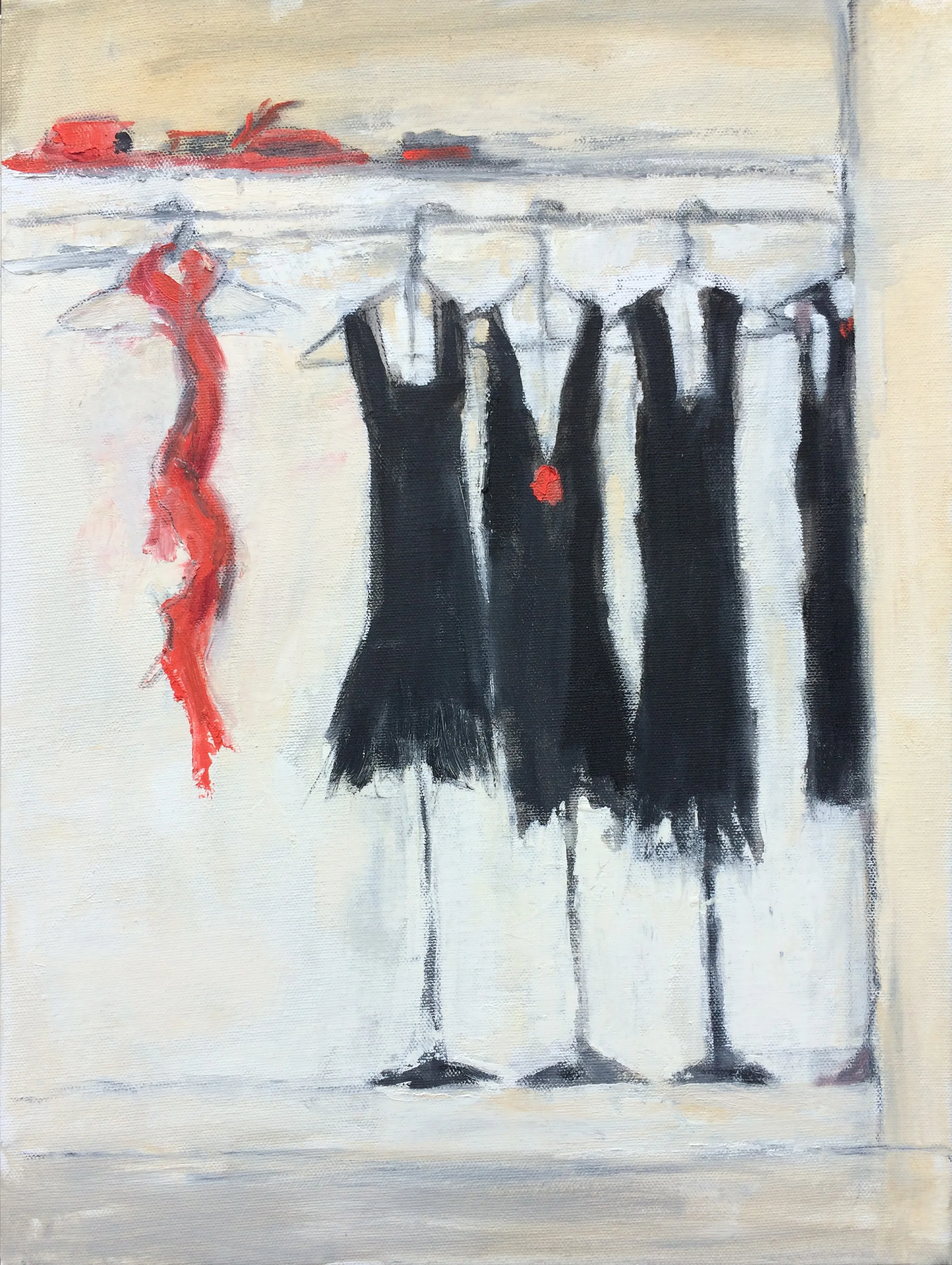 LBD Red Scarf