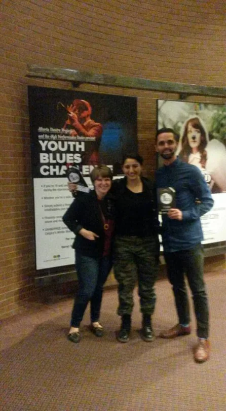 ATP Dramaturg Laurel Green, Kamilla, and Kevin from Antyx