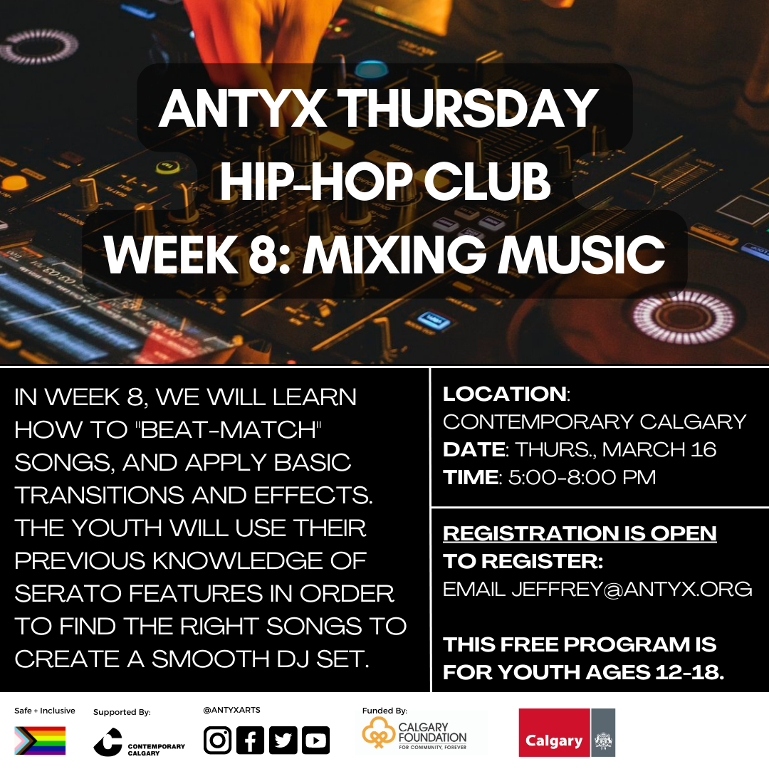 Thursday Hip-Hop Club Week 8: Mixing Music