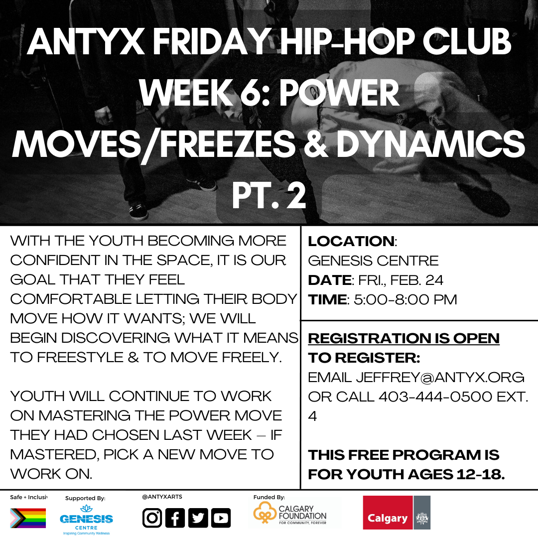 Friday Hip-Hop Club Week 5: Power Moves/Freezes & Dynamics Pt. 1