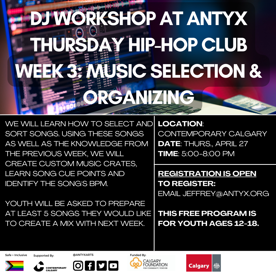 Beat Making Workshop Week 3: Music Selection & Organizing