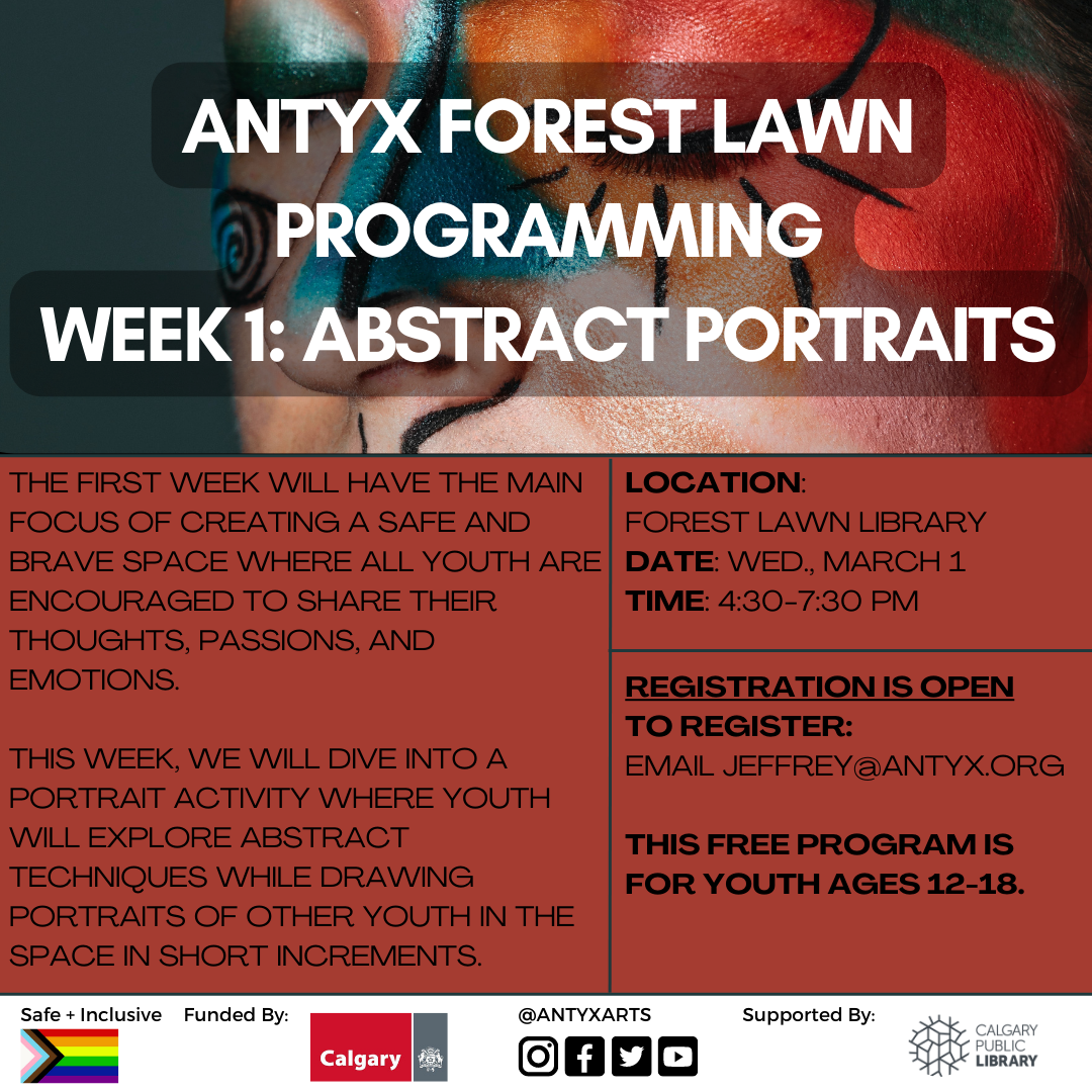 Forest Lawn Arts Programming Week 1: Abstract Portraits