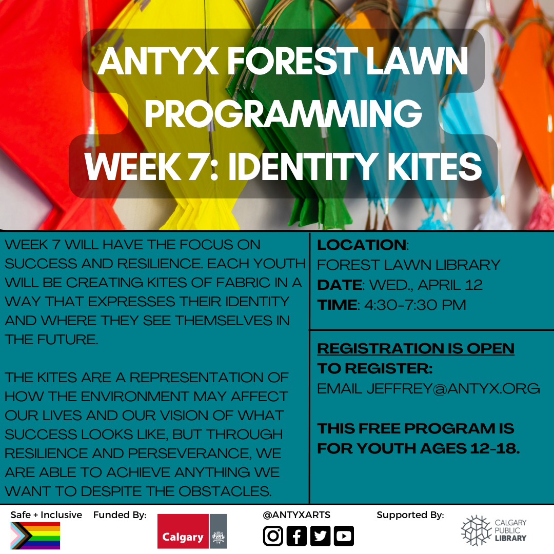 Forest Lawn Arts Programming Week 7: Identity Kites