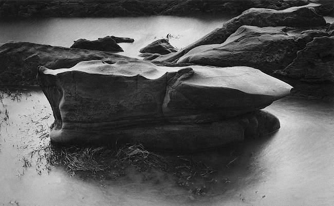 Free 8x10 print with the workshop. Rock and Pool. Pt. Lobos. 1977.