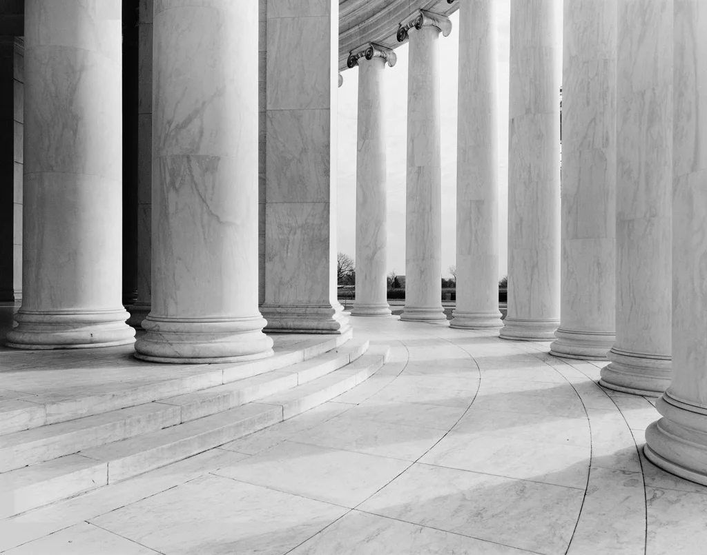 Jefferson Memorial Washington DC 1988. 4x5 film.
