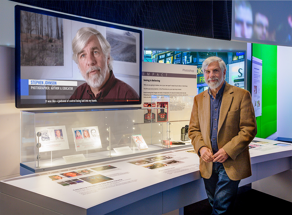 Steve with the Photoshop Interpretive Video. Make Software Exhibit. 2017.