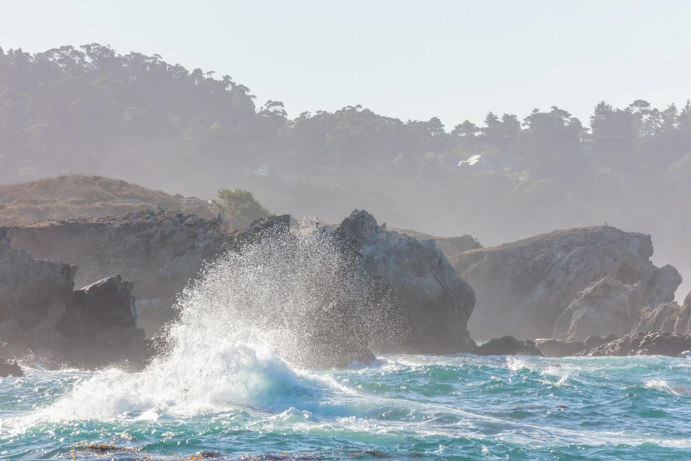 Crashing Surf from Weston Beach. Pt. Lobos, CA. 2018.