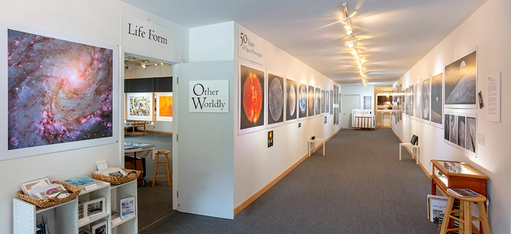 50 Years of Space Photography Exhibition . Stephen Johnson Photography. Pacifica Center for the Arts. 2019