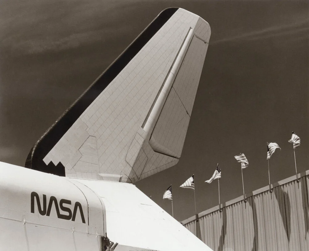 Space Shuttle Enterprise. Edwards Air Force Base, CA. 1984. Mamiya RB67. Kodak Panatomic X film.