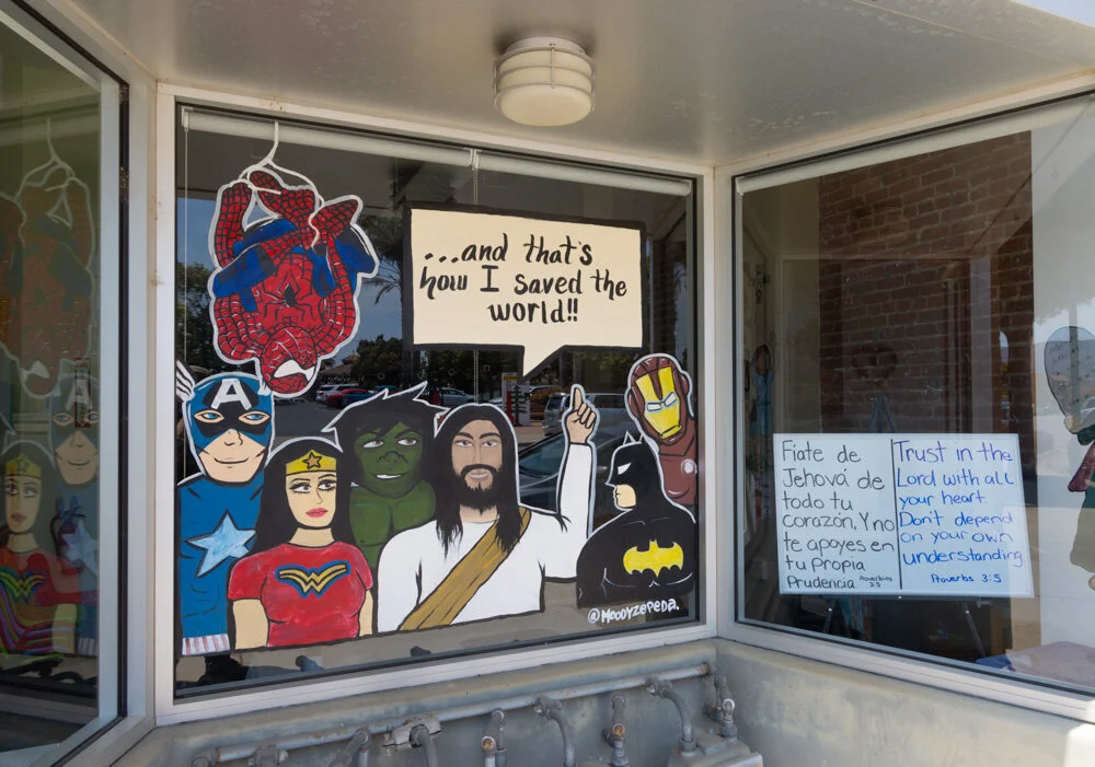 Superhero Window. Guadalupe, CA. 2021. Canon R5.