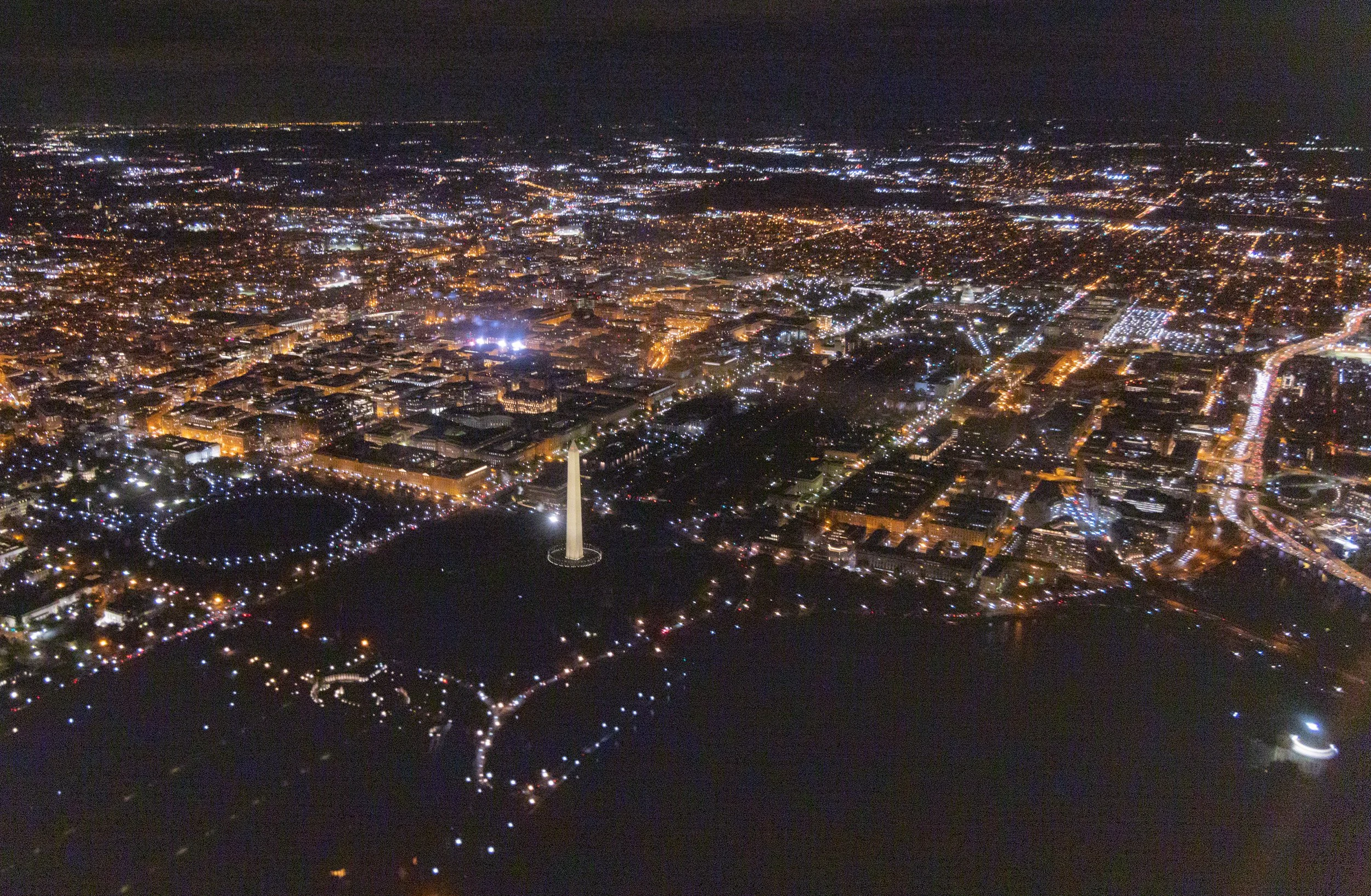 Aerial, the Mall, Washington DC. 2021.