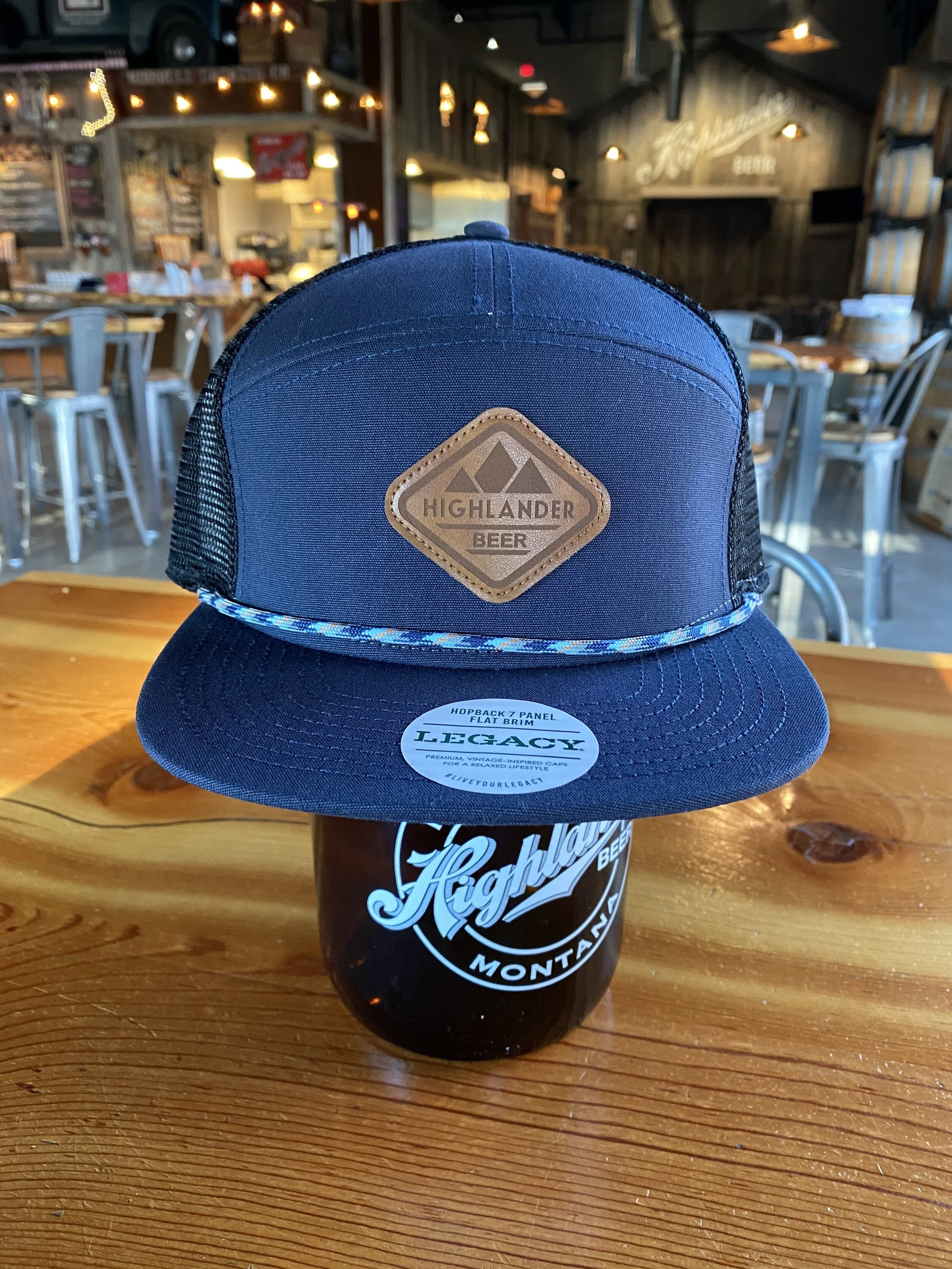 Five Panel Hat with Rope Detail 