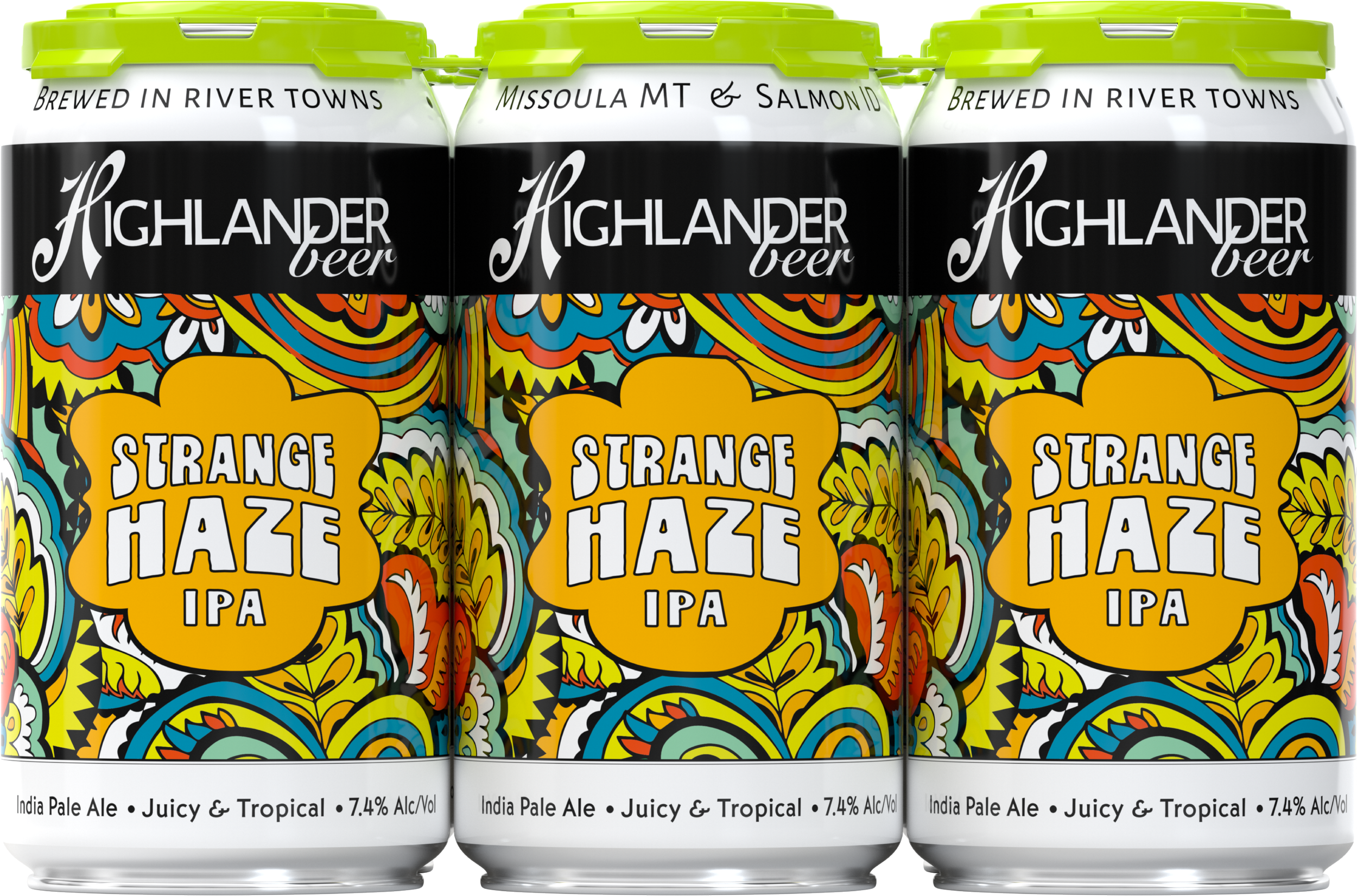 Strange Haze Can Glass —Highlander Beer