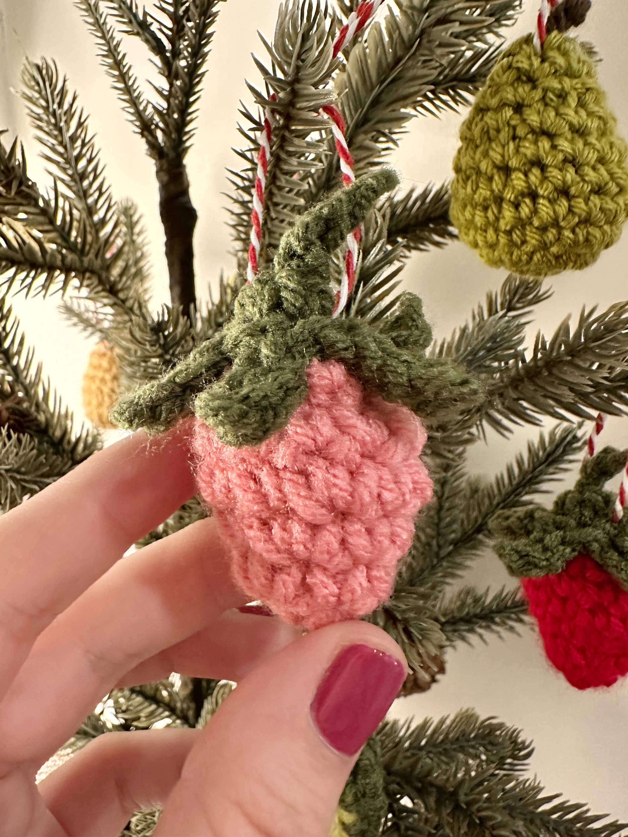 Tiny Crochet Strawberry
