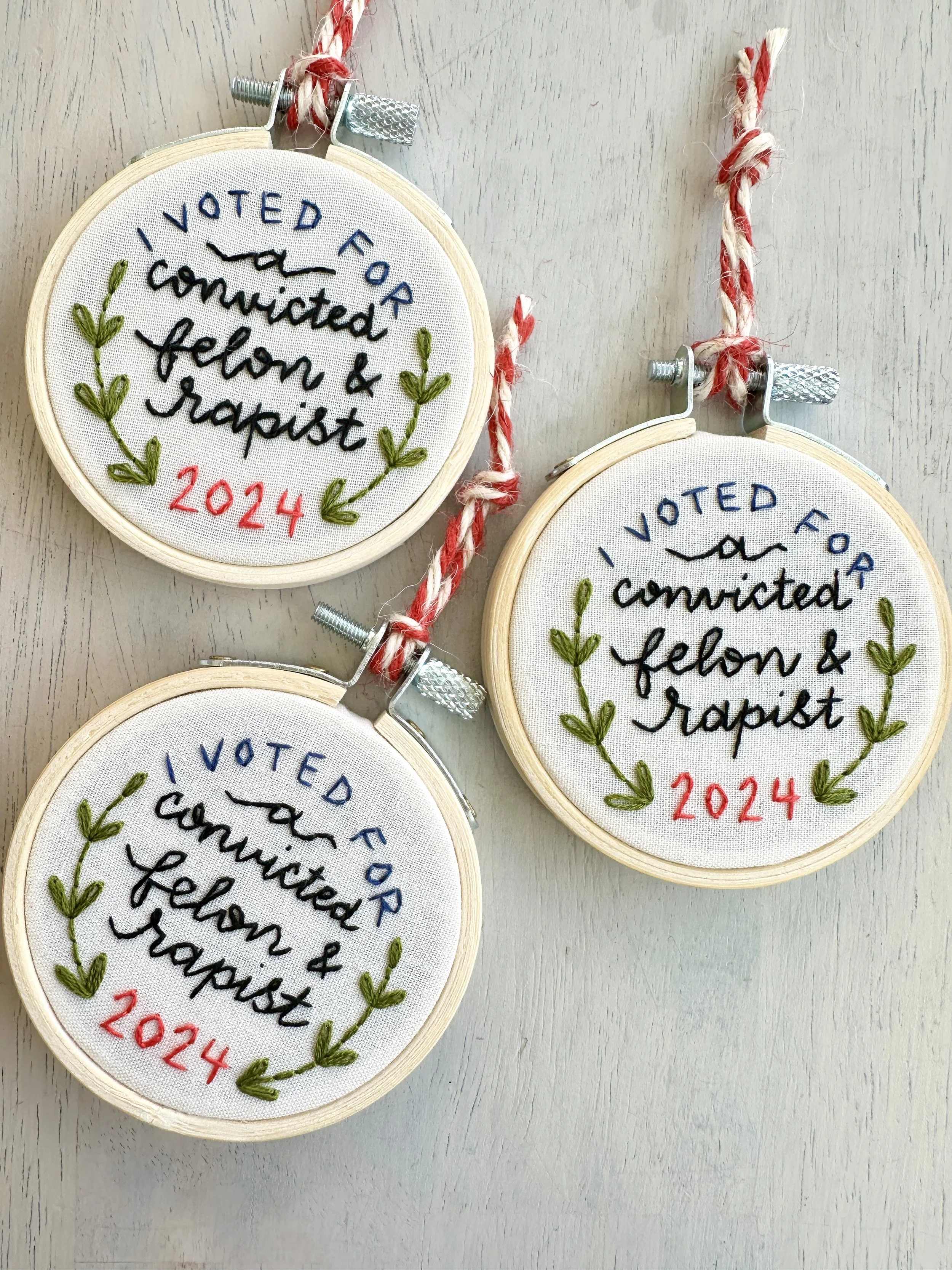 I VOTED 2024 DIGITAL DOWNLOAD EMBROIDERY PATTERN