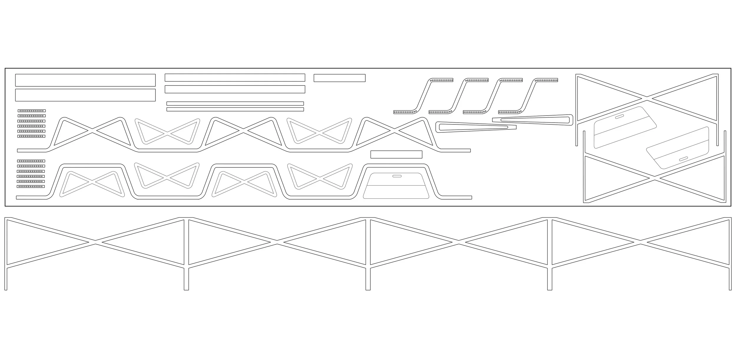 Water jet cut components