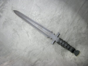 Model gothic military dagger with double-edged blade, military dagger  dagger knife stab weapon weapon fragment founding iron bronze metal, forged  Kling of model gothic military dagger Straight - in combination with the