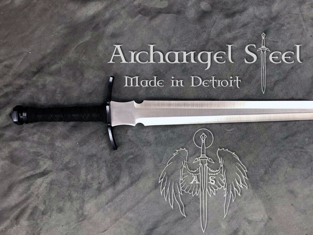 Bastard Sword with Round Hilt — Archangel Steel