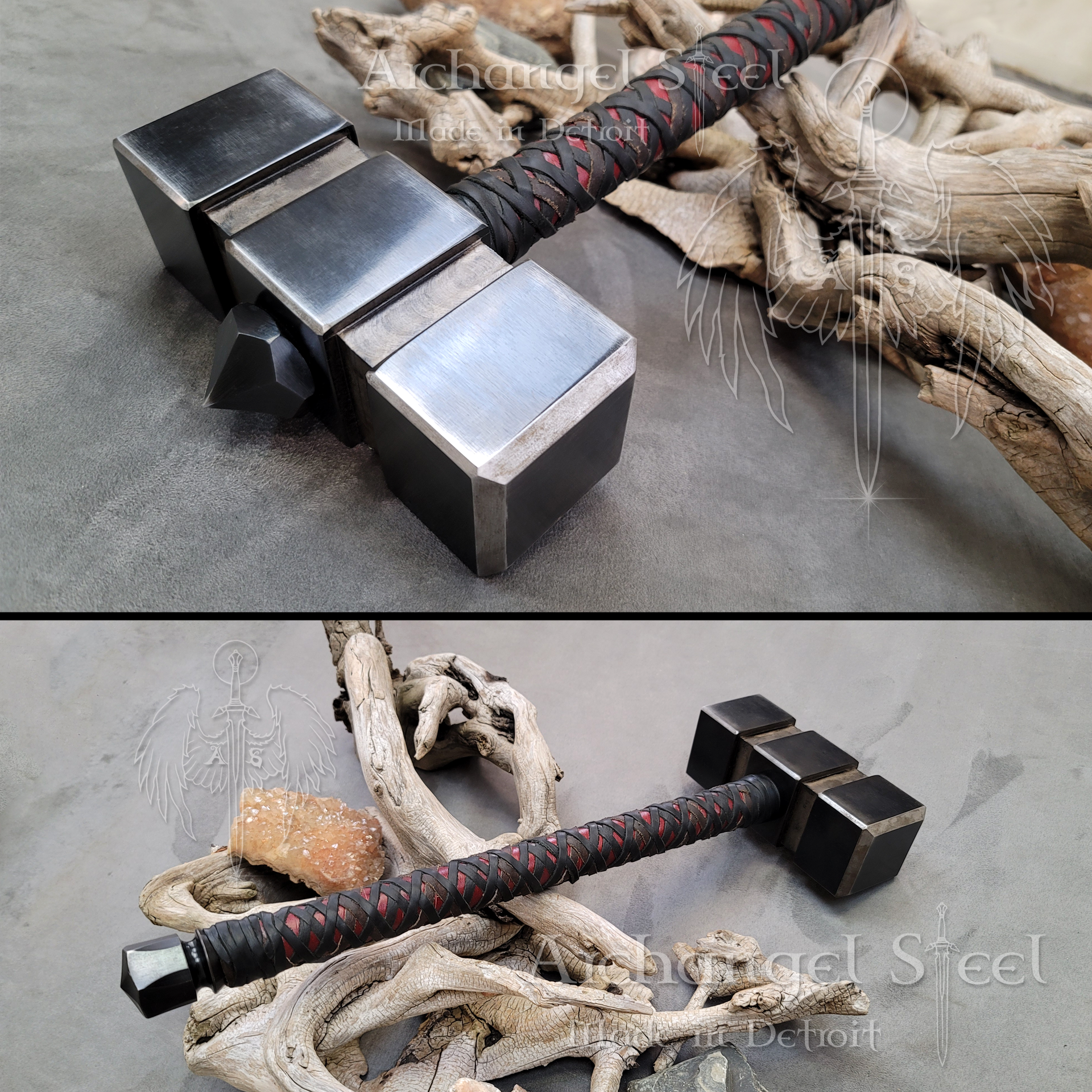 Dwarven War Hammer No Engravings Split View.png