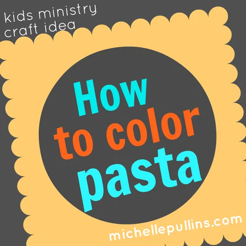 how to color pasta