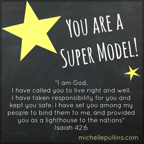 you are a super model