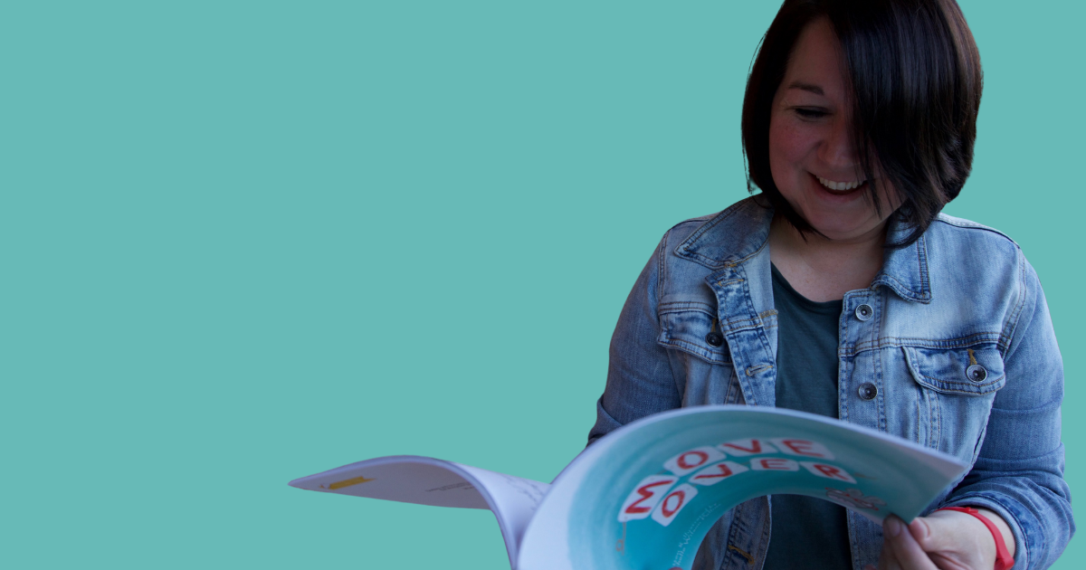 Michelle Pullins with MOVE OVER book