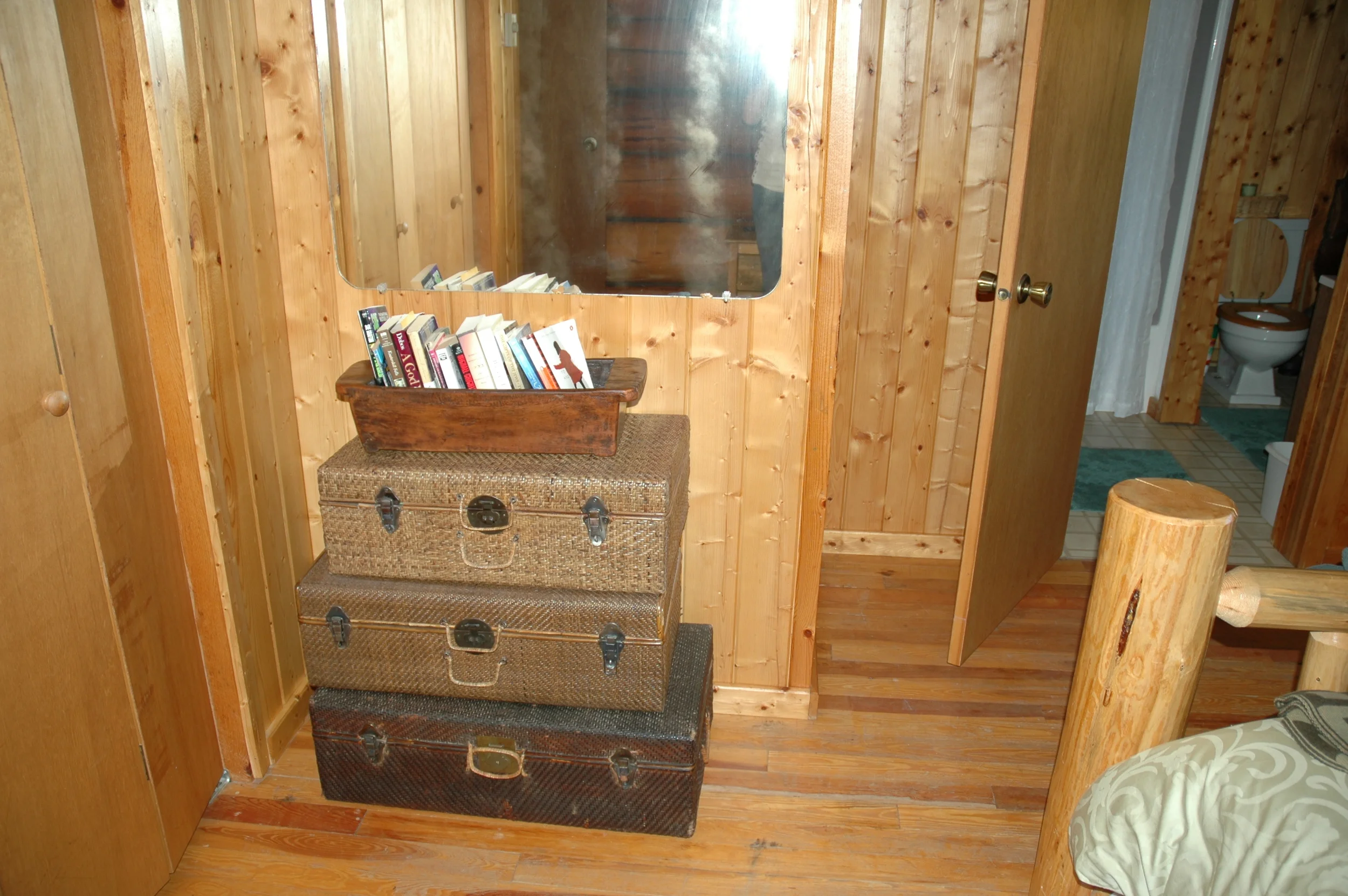 Master Bedroom in Stable Cabin with Private Bathroom