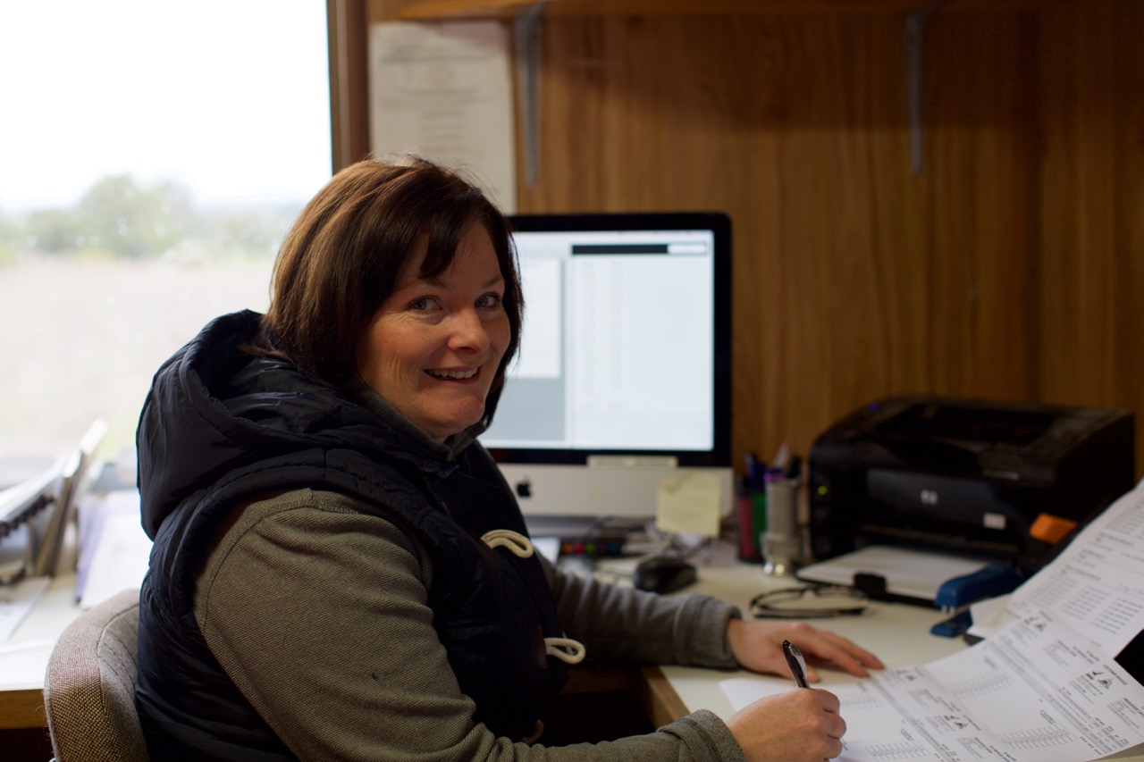 Mim Cormack Office organiser and BMX bandit.