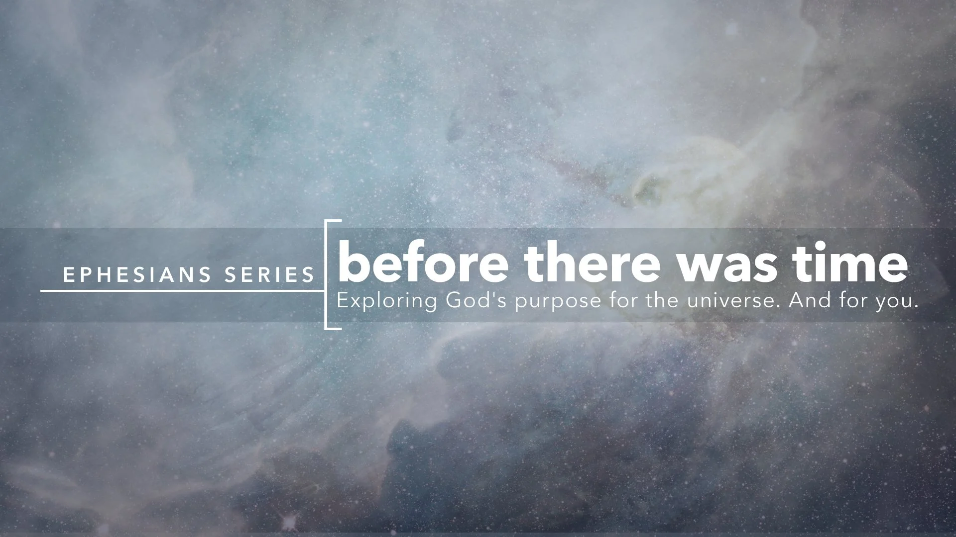 Before there was Time