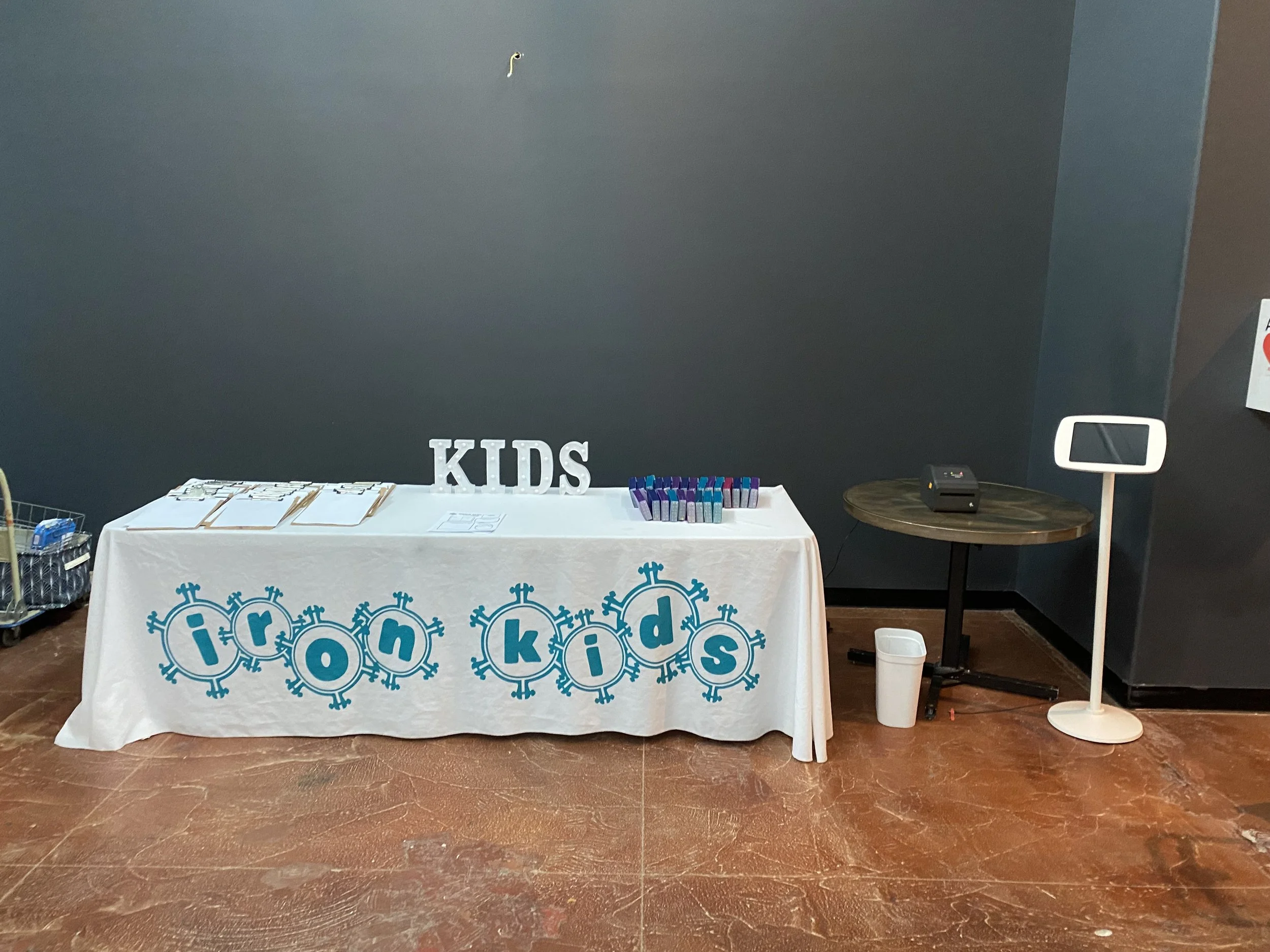 Kids table and kiosk