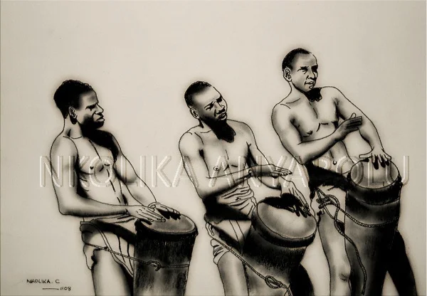Kalahari San Drummers